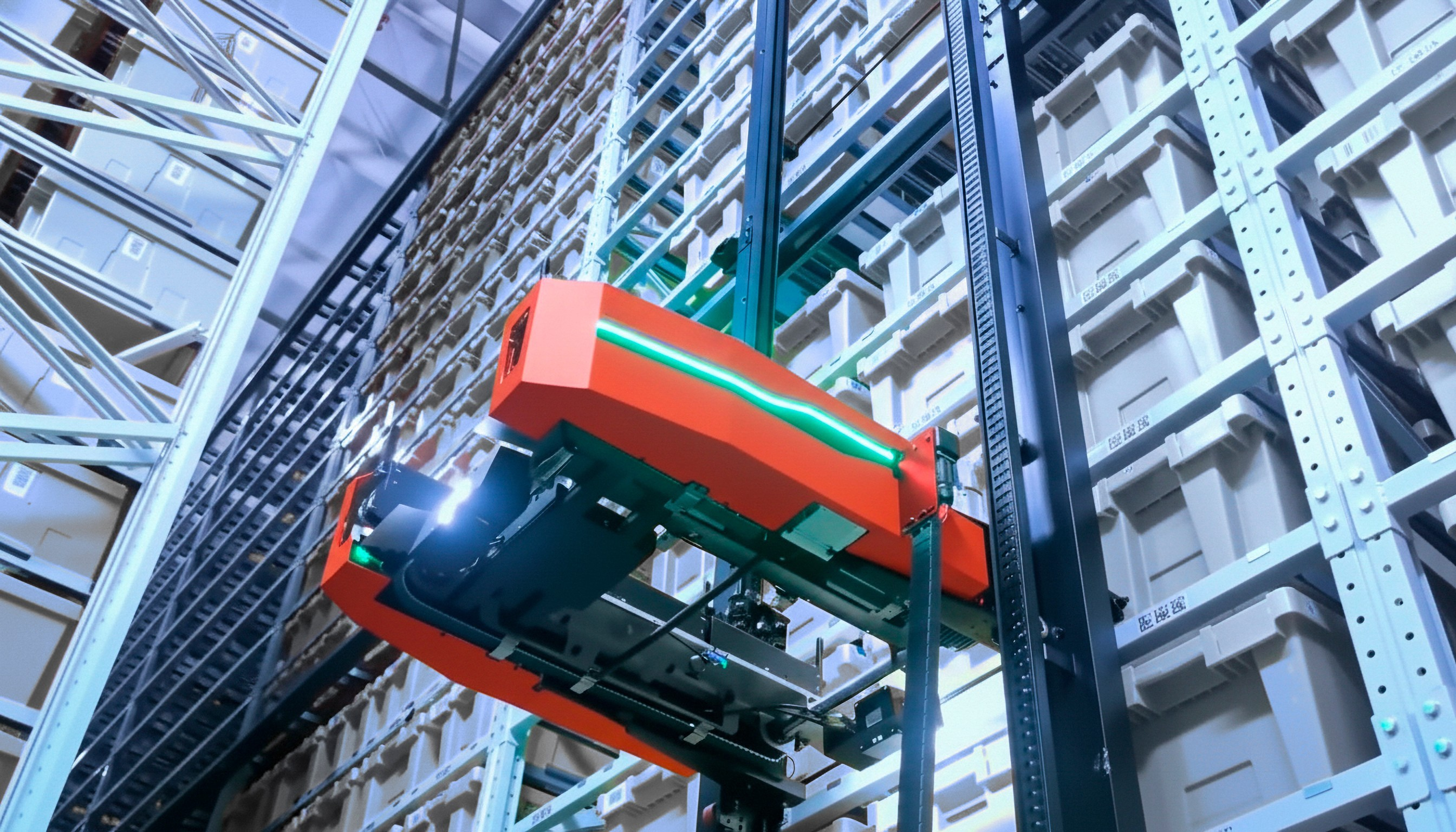 Automatización de almacenamiento de cajas sin obra